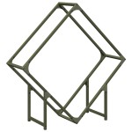 vidaXL Suport pentru lemne de foc Verde măsline Oțel laminat la rece vidaXL Suport pentru lemne de foc Verde măsline Oțel laminat la rece