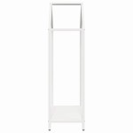 vidaXL Suport pentru lemne de foc alb 40x25x90 cm Oțel laminat la rece