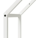 vidaXL Suport pentru lemne de foc alb 40x25x90 cm Oțel laminat la rece