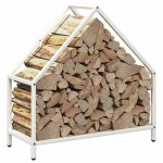 vidaXL Suport pentru lemne de foc alb 60x25x60 cm Oțel laminat la rece vidaXL Suport pentru lemne de foc alb 60x25x60 cm Oțel laminat la rece