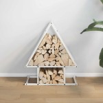 vidaXL Suport pentru lemne de foc alb 50x25x60 cm Oțel laminat la rece vidaXL Suport pentru lemne de foc alb 50x25x60 cm Oțel laminat la rece