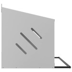 vidaXL Cutie cuibar pentru pui cu 3 compartimente argintiu galvanizat