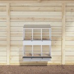 vidaXL Cubit pentru pui cu 6 compartimente, metal argintiu galvanizat