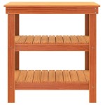 vidaXL Banc de lucru Maroniu cerat 78,5 x 50 x 80 cm Lemn de pin masiv