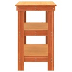vidaXL Banc de lucru Maroniu cerat 78,5 x 50 x 80 cm Lemn de pin masiv