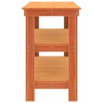 vidaXL Banc de lucru Maro ceruit 110,5 x 50 x 80 cm Lemn masiv de pin