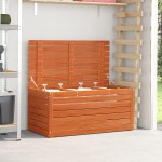 vidaXL Cutie de depozitare pentru grădină cu depozitare Maro ceruit vidaXL Cutie de depozitare pentru grădină cu depozitare Maro ceruit
