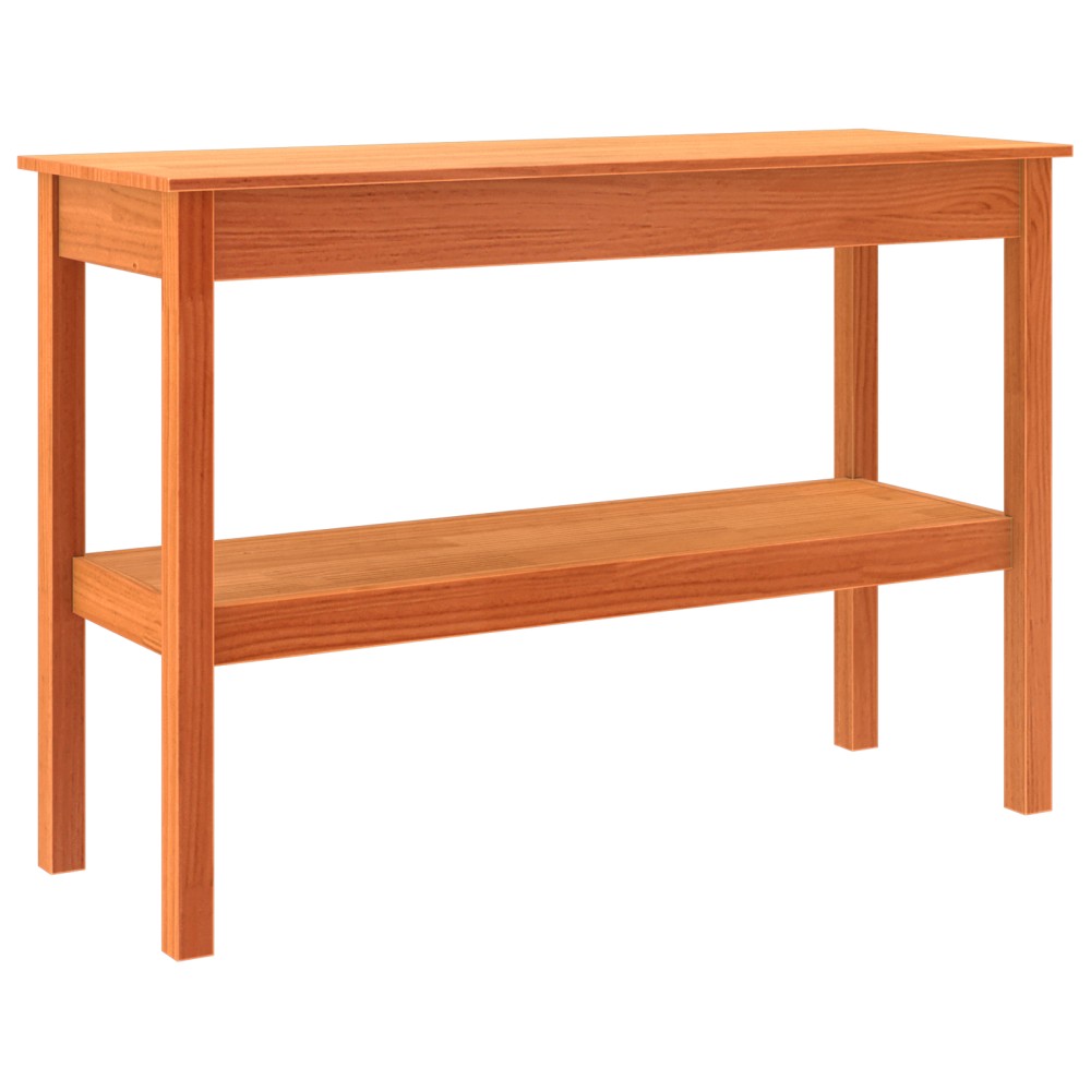 vidaXL Masă de consolă Maro ceruit 110 x 40 x 75 cm Lemn masiv de pin