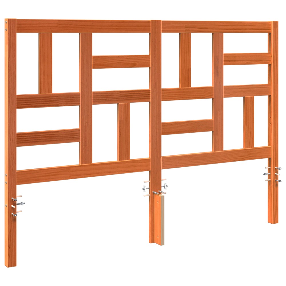 vidaXL Întăritură de pat cu headboard Maro ceruit 145.5 x 4 x 104 cm