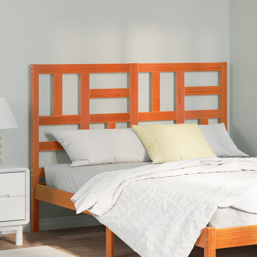 vidaXL Întăritură de pat cu headboard Maro ceruit 145.5 x 4 x 104 cm