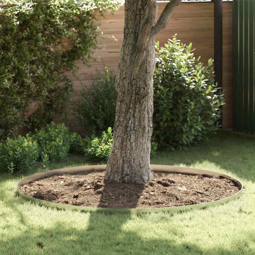 vidaXL Împrejmuire pentru gazon Argintiu 450 x 10 cm Oțel galvanizat