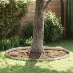 vidaXL Împrejmuire pentru gazon 4 pcs Argintiu 450 x 15 cm