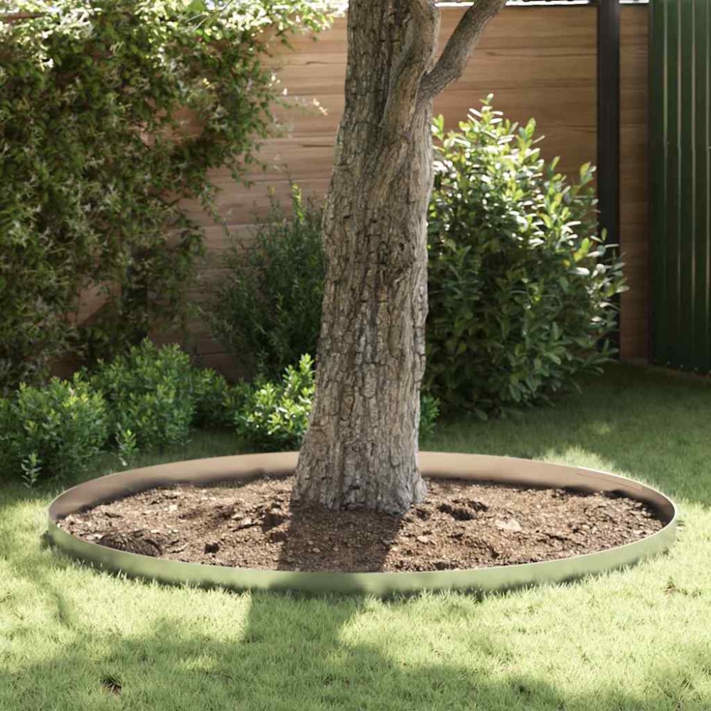 vidaXL Împrejmuire pentru gazon Argintiu 450 x 15 cm Oțel galvanizat