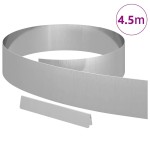 vidaXL Împrejmuire pentru gazon Argintiu 450 x 15 cm Oțel galvanizat vidaXL Împrejmuire pentru gazon Argintiu 450 x 15 cm Oțel galvanizat