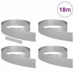 vidaXL Împrejmuire pentru gazon 4 pcs Argintiu 450 x 15 cm vidaXL Împrejmuire pentru gazon 4 pcs Argintiu 450 x 15 cm