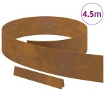 vidaXL Împrejmuire pentru gazon Ruginit 450 x 15 cm