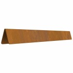 vidaXL Împrejmuire pentru gazon Ruginit 450 x 15 cm