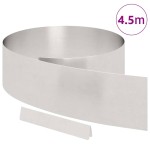 vidaXL Împrejmuire pentru gazon Argintiu 450 x 20 cm Oțel inoxidabil