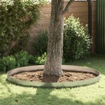 vidaXL Împrejmuire pentru gazon Argintiu 450 x 20 cm Oțel galvanizat