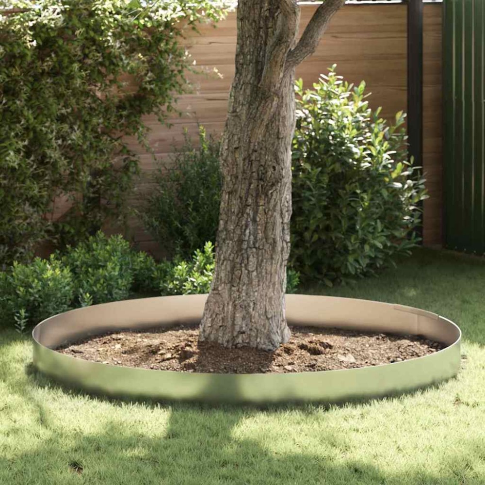 vidaXL Împrejmuire pentru gazon Argintiu 450 x 25 cm Oțel galvanizat