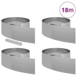 vidaXL Împrejmuire pentru gazon 4 pcs Argintiu 450 x 25 cm vidaXL Împrejmuire pentru gazon 4 pcs Argintiu 450 x 25 cm