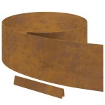 vidaXL Împrejmuire pentru gazon Ruginit 450 x 25 cm