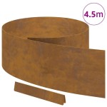 vidaXL Împrejmuire pentru gazon Ruginit 450 x 25 cm