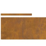 vidaXL Împrejmuire pentru gazon 4 pcs Ruginit 450 x 25 cm