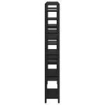 vidaXL Raft pentru cărți Stejar negru 156 x 25 x 167.5 cm vidaXL Raft pentru cărți Stejar negru 156 x 25 x 167.5 cm