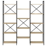 vidaXL Raft pentru cărți Stejar sonoma 156 x 25 x 167.5 cm vidaXL Raft pentru cărți Stejar sonoma 156 x 25 x 167.5 cm