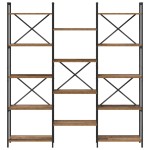 vidaXL Raft pentru cărți Lemn vechi 156 x 25 x 167.5 cm Lemn compozit vidaXL Raft pentru cărți Lemn vechi 156 x 25 x 167.5 cm Lemn compozit