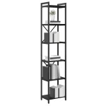 vidaXL Bibliotecă Stejar negru 40 x 30 x 188 cm Lemn compozit vidaXL Bibliotecă Stejar negru 40 x 30 x 188 cm Lemn compozit