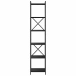 vidaXL Bibliotecă Stejar negru 40 x 30 x 188 cm Lemn compozit vidaXL Bibliotecă Stejar negru 40 x 30 x 188 cm Lemn compozit