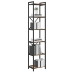 vidaXL Bibliotecă Stejar afumat 40 x 30 x 188 cm Lemn compozit