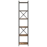 vidaXL Bibliotecă Stejar afumat 40 x 30 x 188 cm Lemn compozit