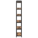 vidaXL Bibliotecă Stejar afumat 40 x 30 x 188 cm Lemn compozit