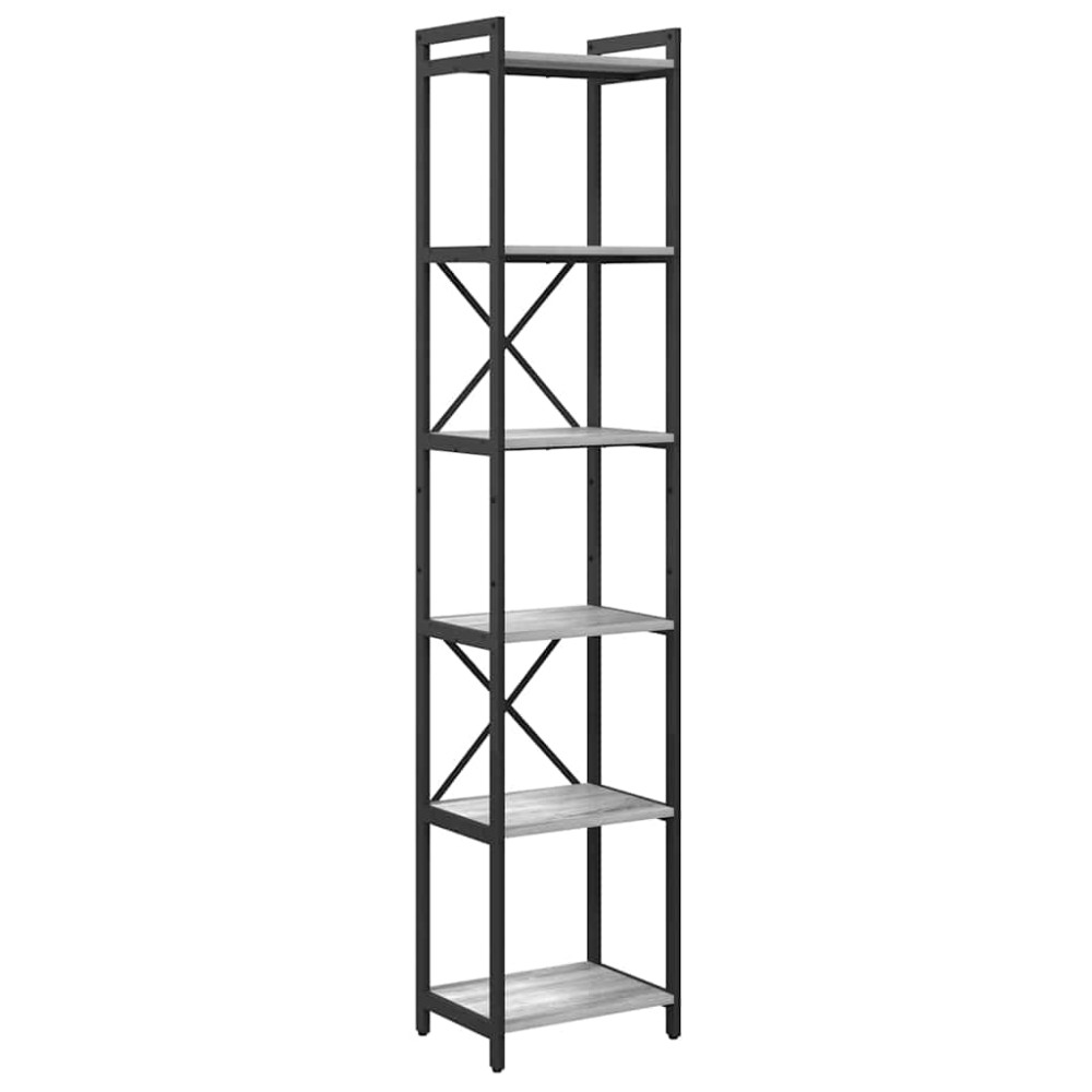 vidaXL Bibliotecă sonoma gri 40 x 30 x 188 cm Lemn compozit