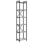 vidaXL Bibliotecă sonoma gri 40 x 30 x 188 cm Lemn compozit