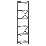 vidaXL Bibliotecă sonoma gri 40 x 30 x 188 cm Lemn compozit