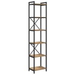 vidaXL Bibliotecă stejar artizanal 40 x 30 x 188 cm Lemn compozit