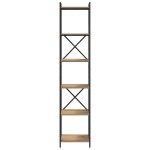 vidaXL Bibliotecă stejar artizanal 40 x 30 x 188 cm Lemn compozit