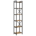 vidaXL Bibliotecă stejar artizanal 40 x 30 x 188 cm Lemn compozit