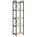 vidaXL Bibliotecă Stejar sonoma 40 x 30 x 153 cm Lemn compozit vidaXL Bibliotecă Stejar sonoma 40 x 30 x 153 cm Lemn compozit