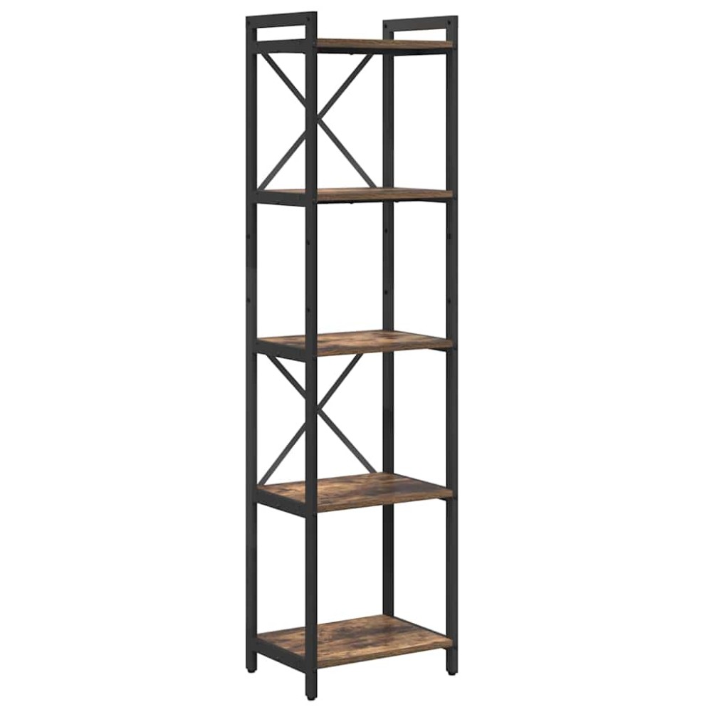 vidaXL Bibliotecă Stejar afumat 40 x 30 x 153 cm Lemn compozit