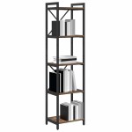 vidaXL Bibliotecă Stejar afumat 40 x 30 x 153 cm Lemn compozit