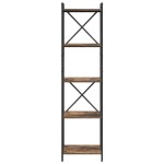 vidaXL Bibliotecă Stejar afumat 40 x 30 x 153 cm Lemn compozit