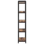 vidaXL Bibliotecă Stejar afumat 40 x 30 x 153 cm Lemn compozit