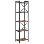 vidaXL Bibliotecă Stejar afumat 40 x 30 x 153 cm Lemn compozit