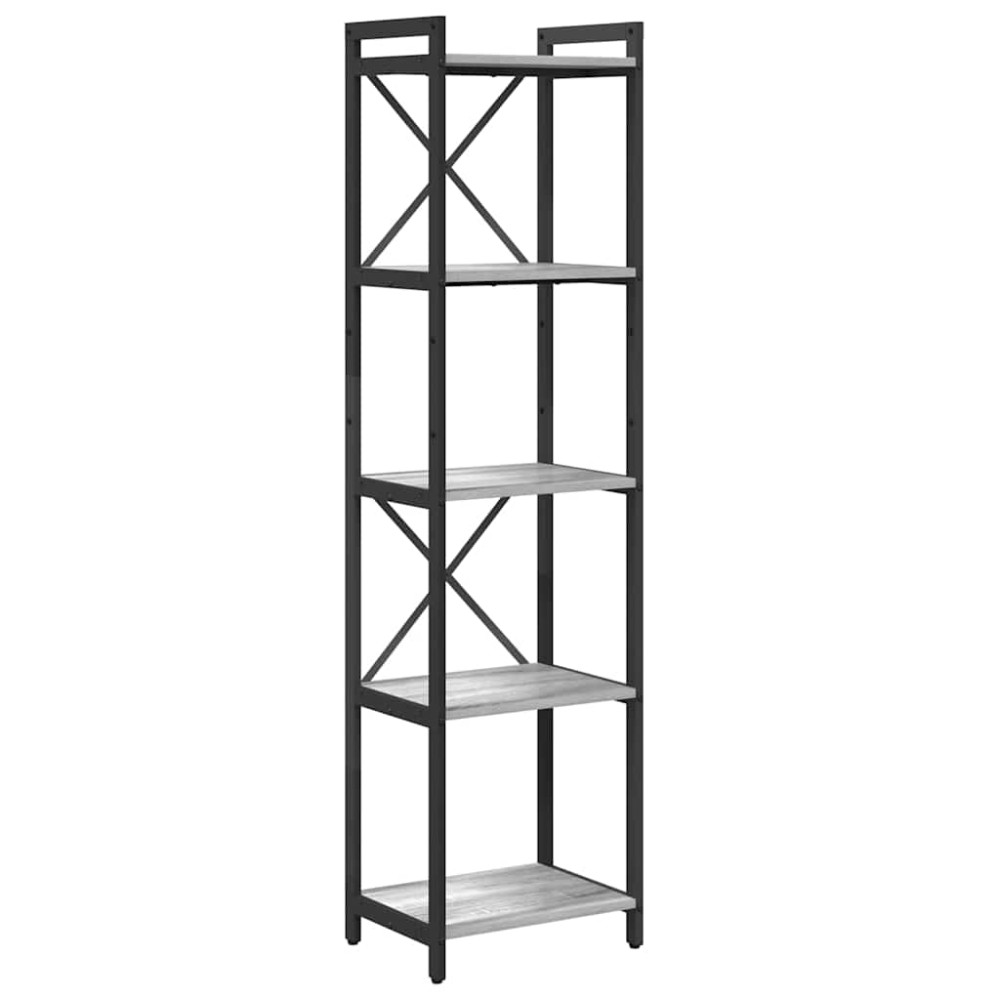 vidaXL Bibliotecă sonoma gri 40 x 30 x 153 cm Lemn compozit