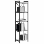 vidaXL Bibliotecă sonoma gri 40 x 30 x 153 cm Lemn compozit